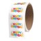Decorative Stickers - Happy Birthday - ROLL OF 50 - 2 X 4 INCH MODULES
